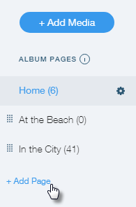 adding album pages to your photo album help center wix com
