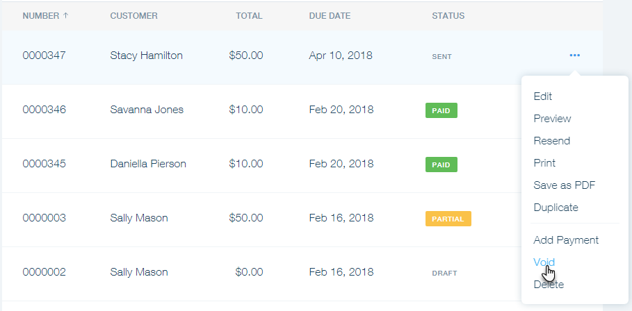 canceling an invoice in wix invoices help center wix com