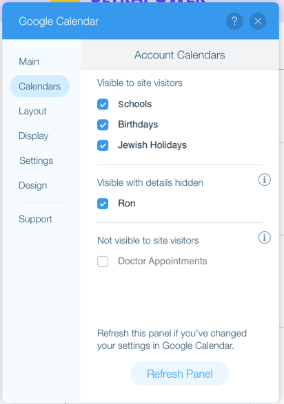 Managing Your Google Event Calendar App Help Center Wix com