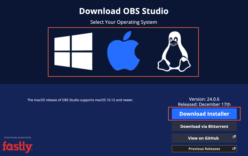 obs best encoder for streaming on mac