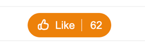 A screenshot of a 'like' button created on Odnoklassniki