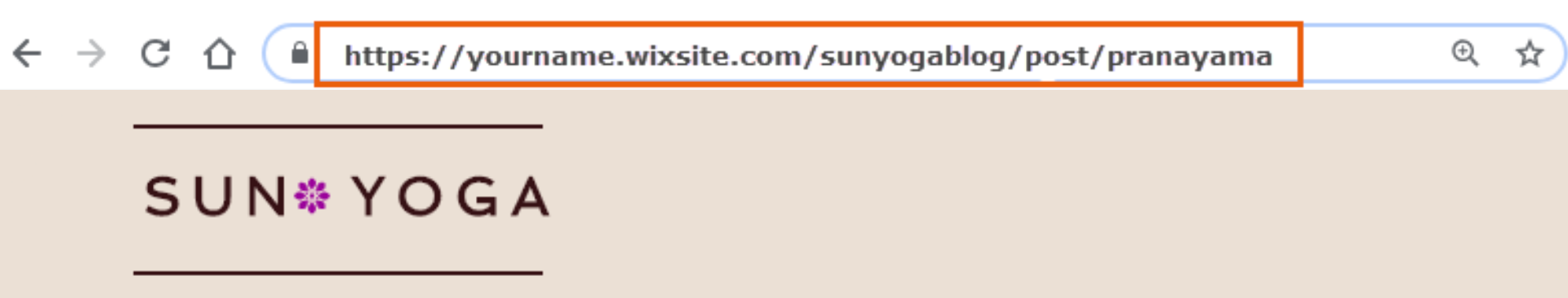 A screenshot showing a blog post URL.