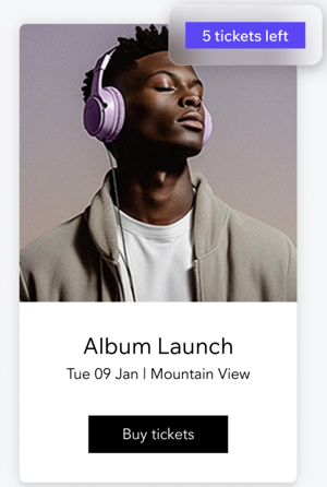 Screenshot davon, wie ein Besucher ein Badge auf deinem Event sieht.