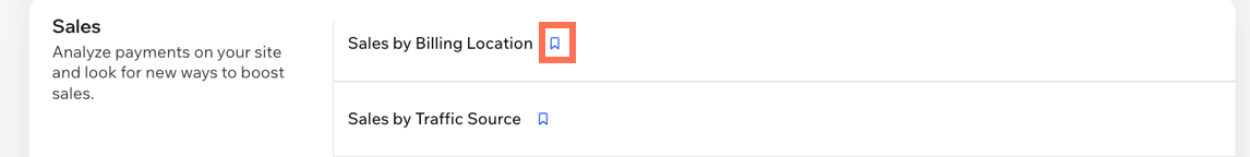 A screenshot of Add to Saved reports icon by a report