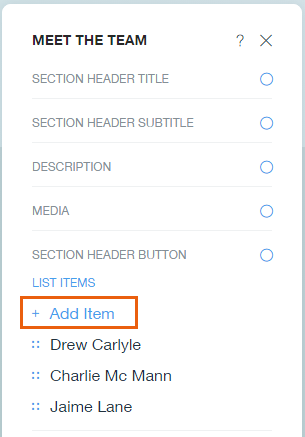 Add Items