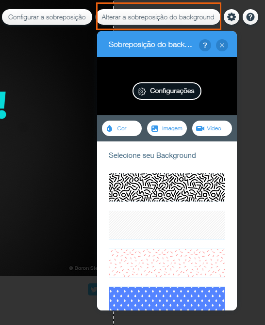Alterando O Design Da Sobreposicao De Sua Janela Central De Ajuda Wix Com