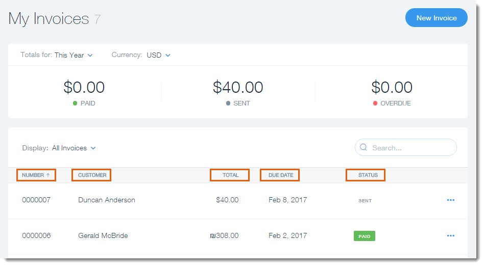 Reverse Due Date >> Sorting Your Invoice List In Wix Invoices Help Center Reverse Due Date >> Sorting Your Invoice List In Wix Invoices Help Center