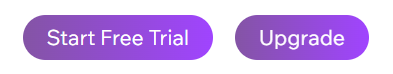 Start free trial and upgrade buttons in Hopp interface.