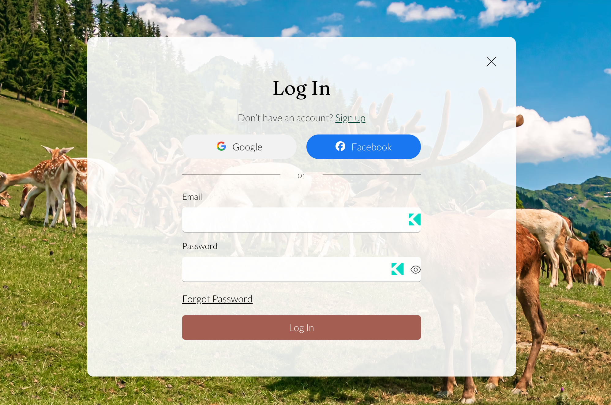 Ein Screenshot der Wix Editor-App für das Registrierungsformular für Mitglieder