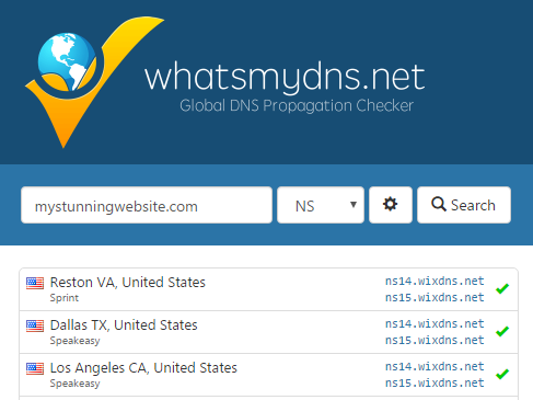 Checking Your Domain S Dns Records Using Whatsmydns Net Help Center Wix Com