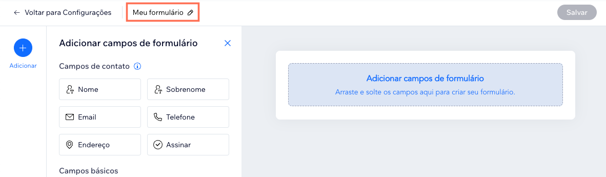 Uma captura de tela mostrando como criar um novo formulário de checkout para seus planos pagos.