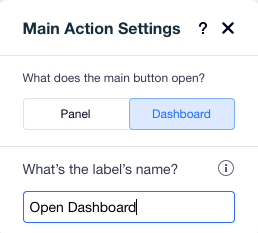 main action settings