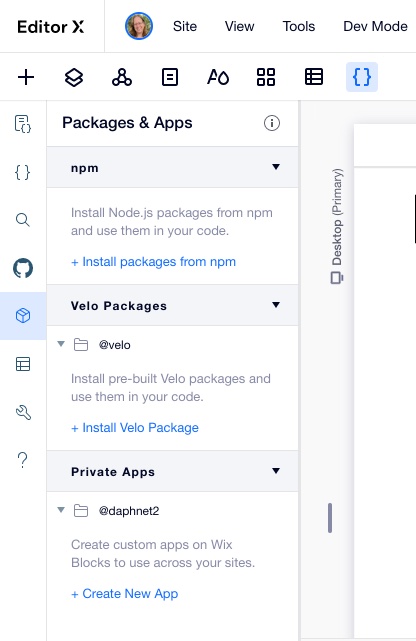 packages and apps