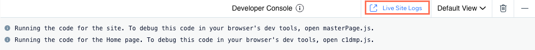 Debugging with logs