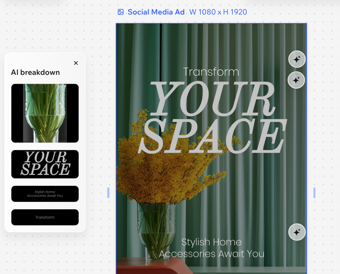 A screenshot of the AI breakdown in Wixel.