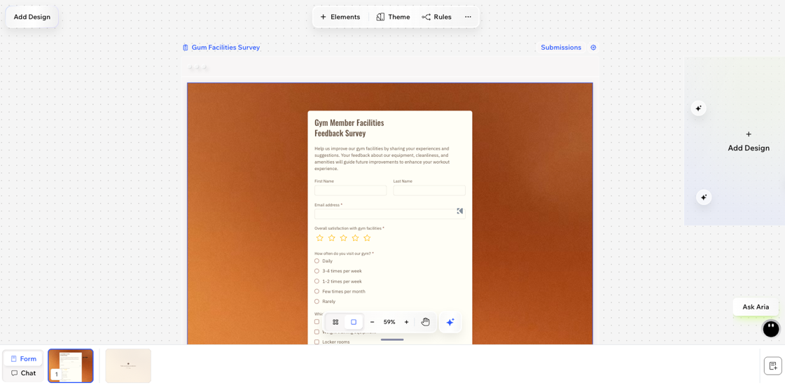 A screenshot of a form in Wixel.