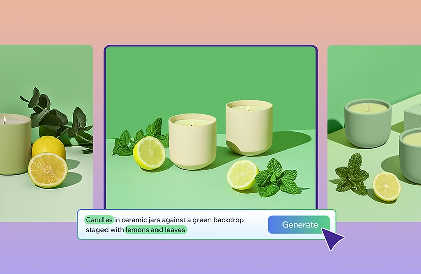 A marketing screenshot of generating images in Wixel.