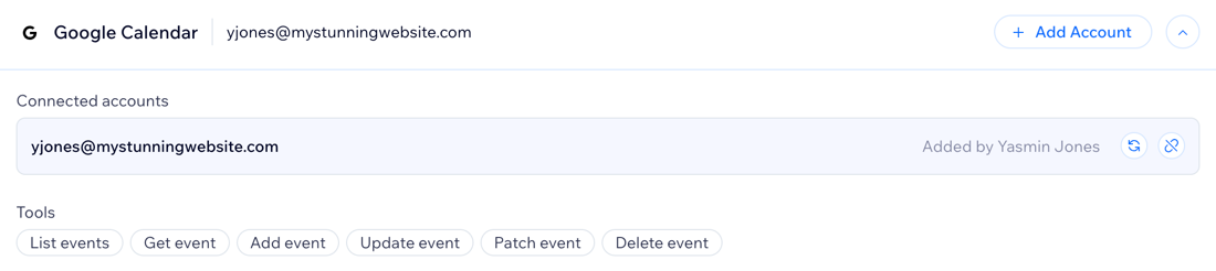 A screenshot of Google Calendar settings in the Integrations page.