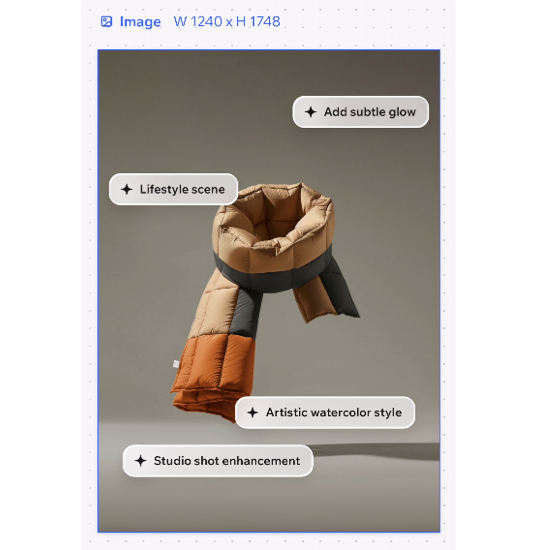 A screenshot of AI suggestions in the Wixel mobile app.