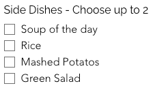 Side dishes