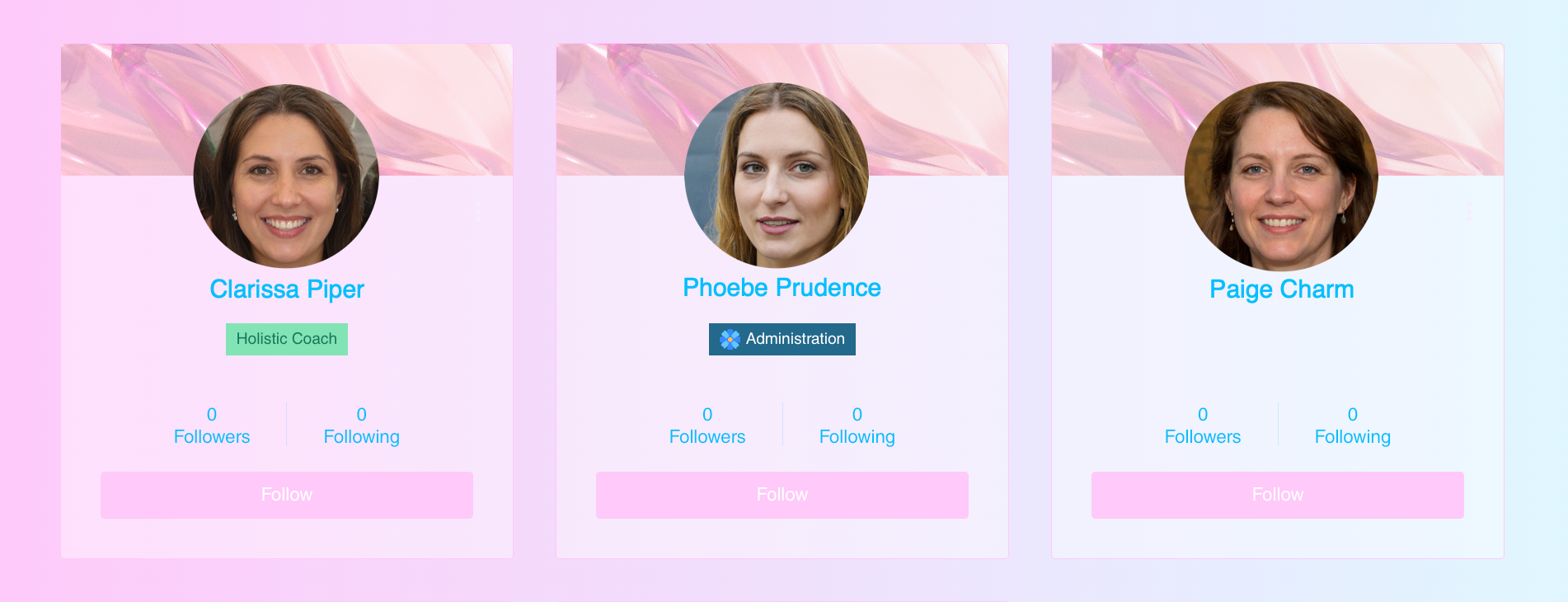A screenshot of using badges to highlight specific members on your site