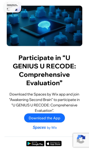 Uno screenshot dell'app Wix Spaces con la scheda Programmi aperta
