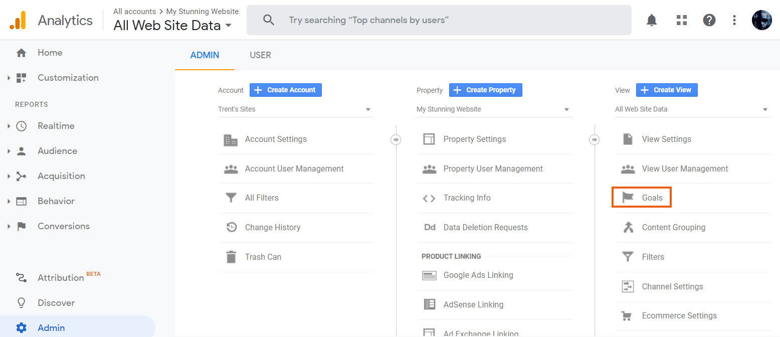 Using Google Analytics Goals To Track Events In Google Ads Help 