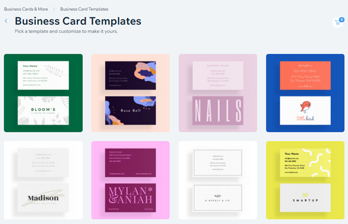 business card template maker