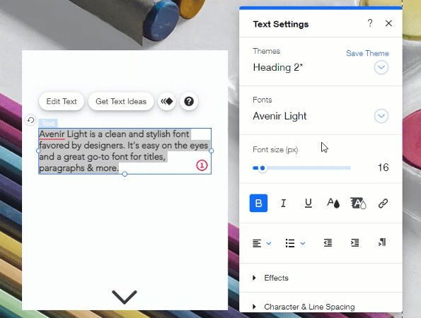 Increase size text form field word - panelgagas