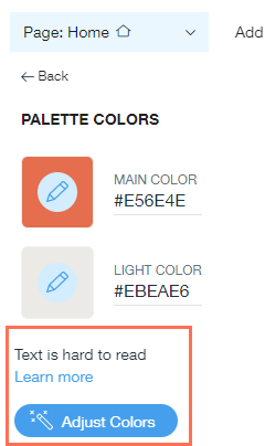 Wix Editor: Customizing Your Color Theme, Help Center