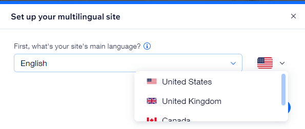 Screenshot di Configura il tuo sito multilingue