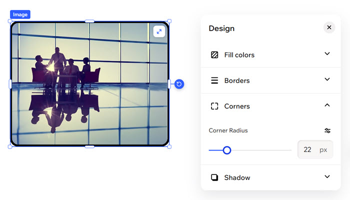 A screenshot of the Design panel.