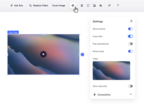 A screenshot of the Settings panel.