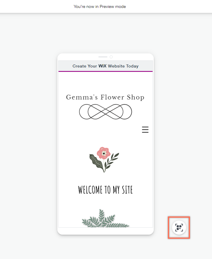 Wix Editor Viewing Your Mobile Site With A Qr Code Help Center Wix Com
