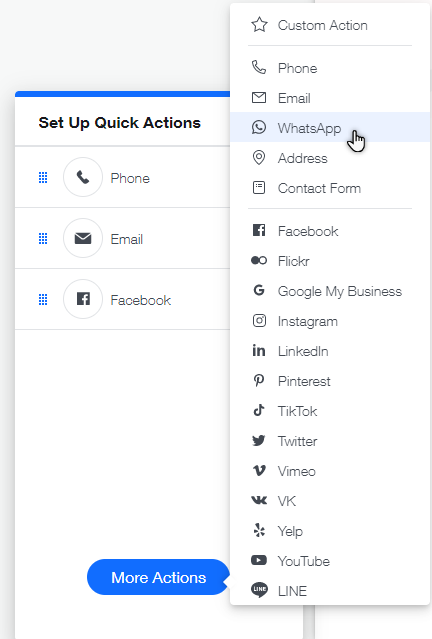 Wix Editor Adding A Link To Whatsapp On Your Site Help Center Wix Com