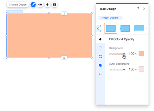 Wix Editor: Adding and Setting Up a Box | Help Center 