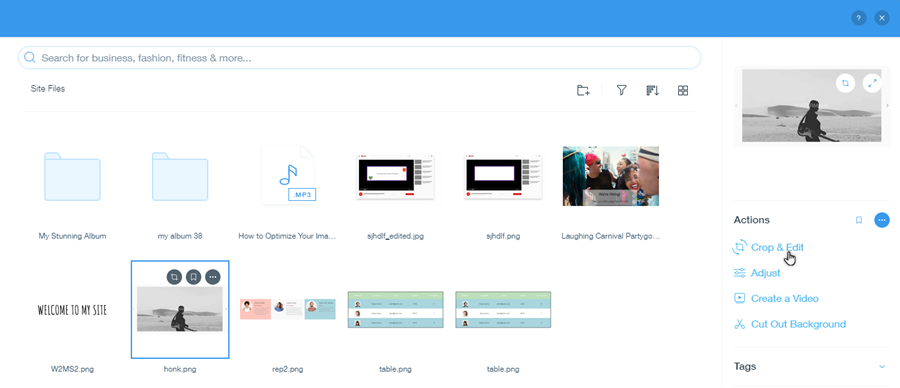 Wix Editor: Cropping and Editing Your Strip Image | Help Center 