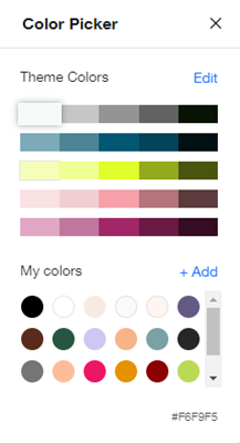 Wix Editor: Customizing Your Color Theme, Help Center