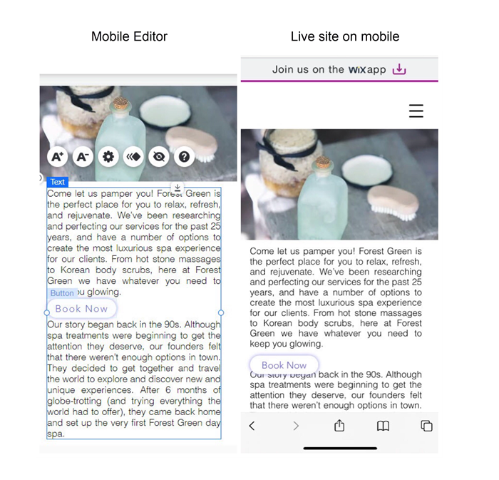 Wix Editor Alignment Issues On Your Live Mobile Site Help Center 