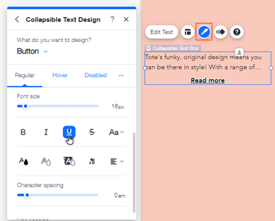 Wix Editor: Adding and Setting Up Collapsible Text