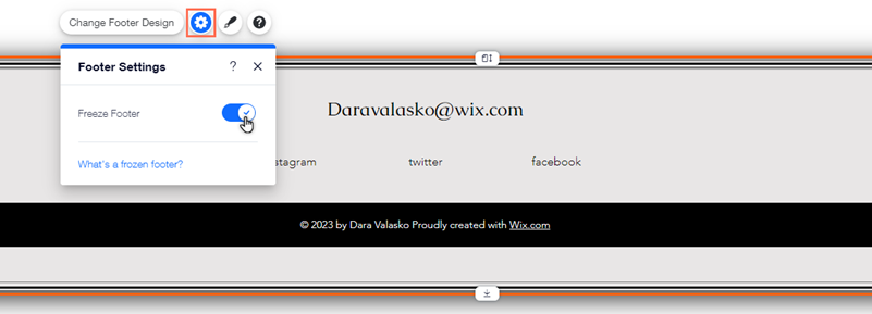 Wix Editor Customizing Your Site Footer Help Center Wix