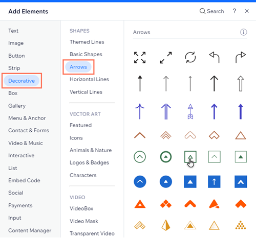 kradse åbning Layouten Wix Editor: Creating a Back to Top Button for Your Site | Help Center |  Wix.com