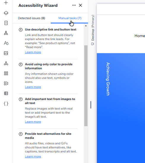El cursor hizo clic en la pestaña Tareas manuales, y esta está abierta.