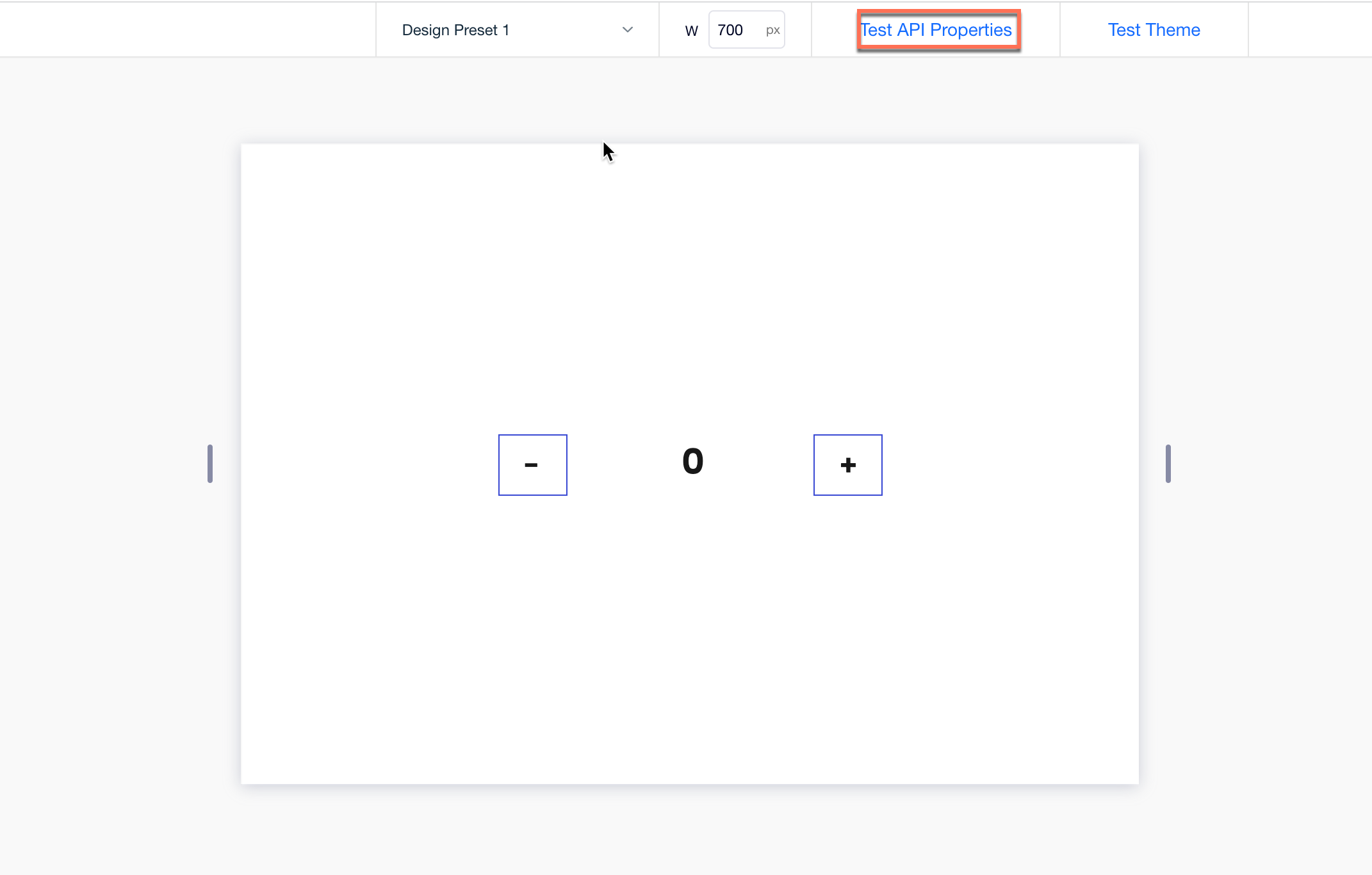 test api properties