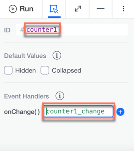 counter change event