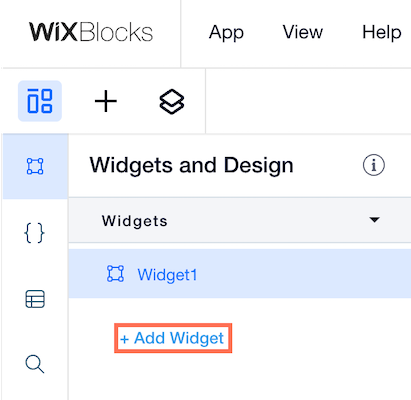 widget toevoegen