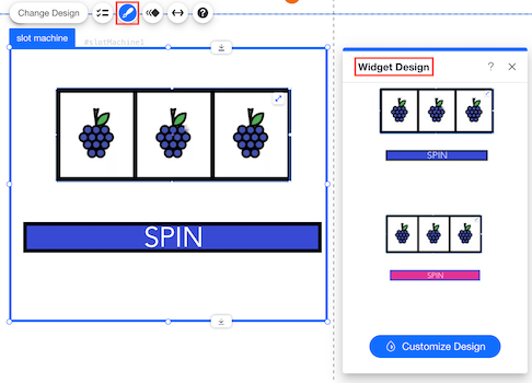 default design presets panel