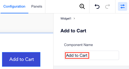 nome visualizzato nella scheda di configurazione