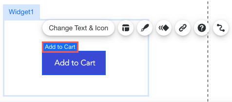 aggiungi al carrello nome visualizzato nell'Editor