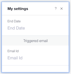 settings custom panel